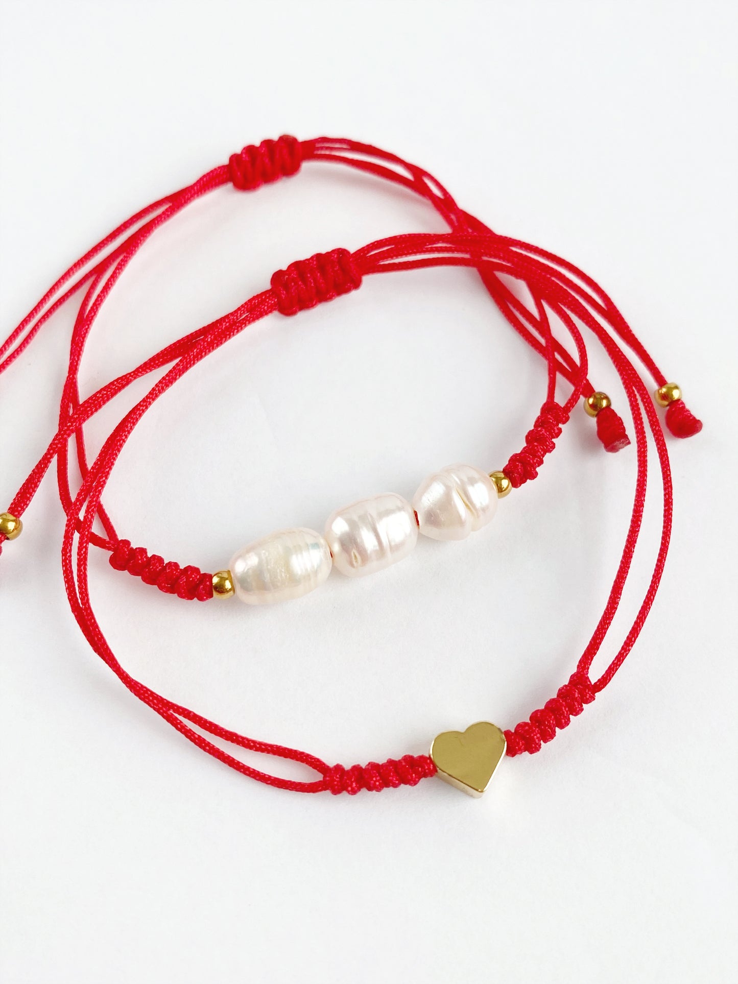 Pulseras de Perla y Corazón