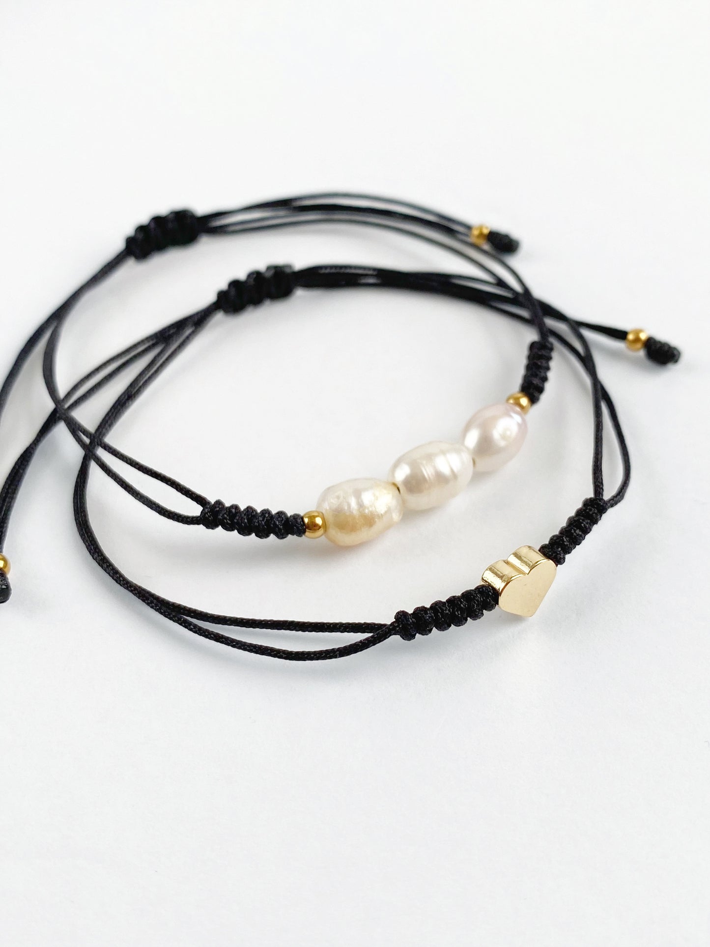 Pulseras de Perla y Corazón