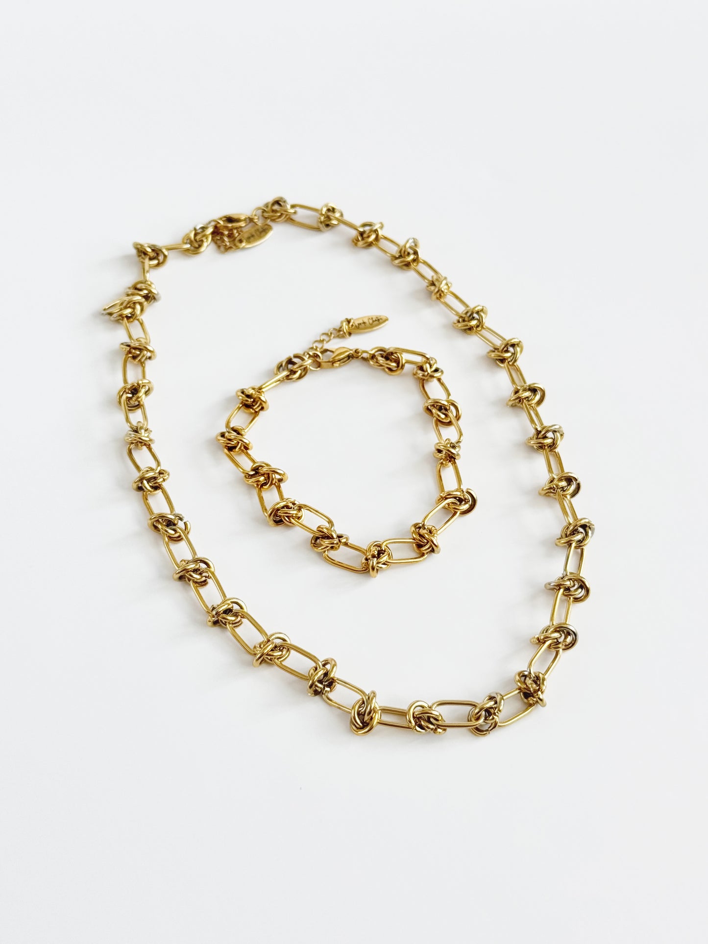 Knot Necklace and Bracelet