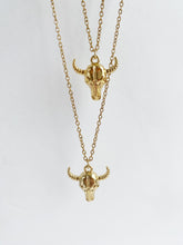 Load image into Gallery viewer, Bull Skull Necklace
